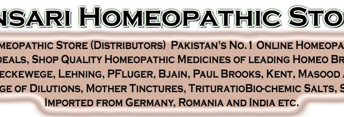 Ansari Homeopathic Store Online