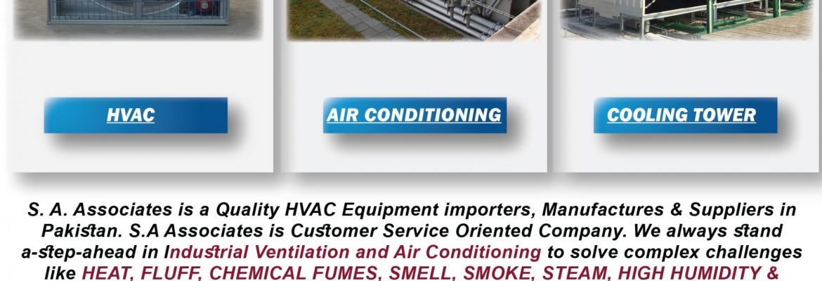 HVAC Contractors in Karachi| S.A. Associates
