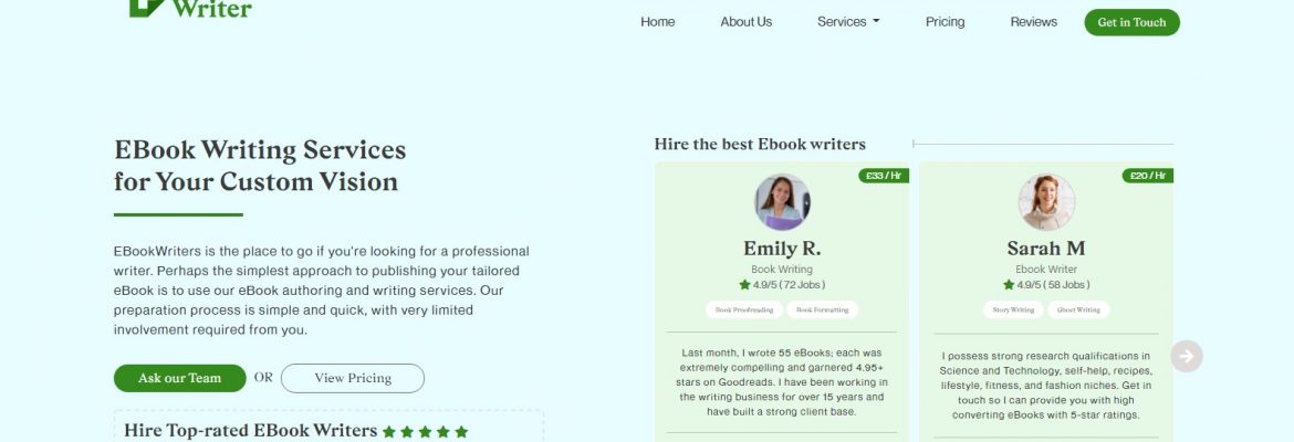 Ebook Writing Services UK